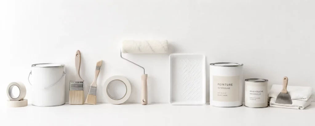 les outils professionnels du peintre concept intérieur